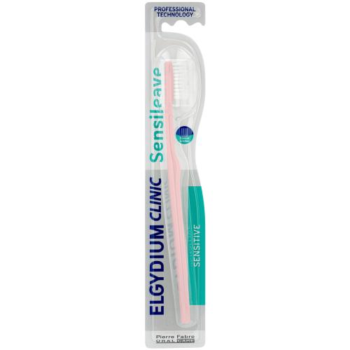 Elgydium Clinic Sensileave Sensitive Toothbrush Μαλακή Οδοντόβουρτσα Κατάλληλη για Ευαίσθητα Δόντια & Ούλα 1 Τεμάχιο - Ροζ